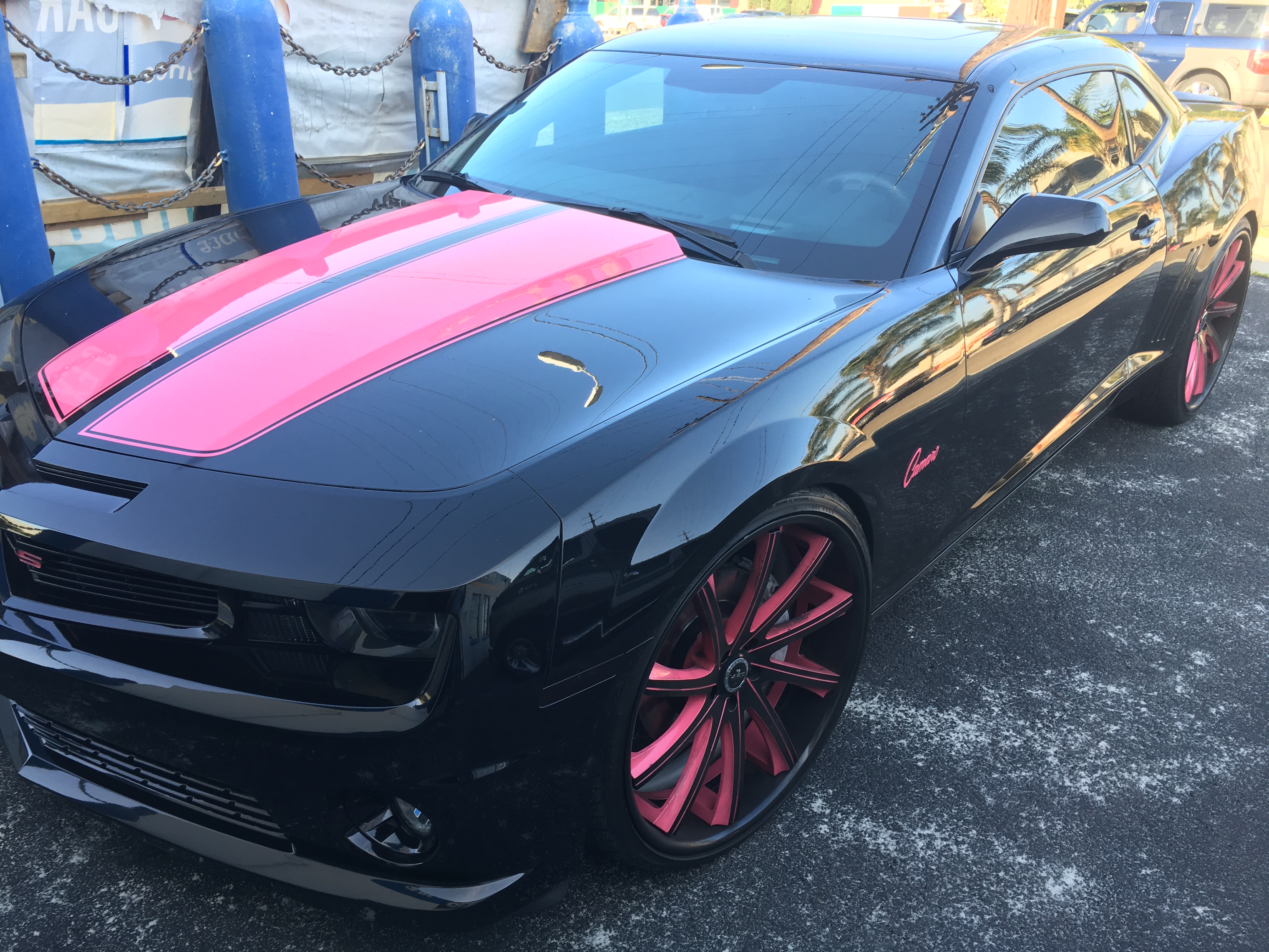 pink camaro power wheels